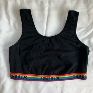 2 For 1 Sale! Tomboy X—Essentials Soft Bra Top, SIZE XL
